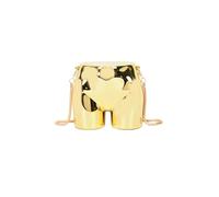 CORIOS Mini Sac de Soirée pour Femme Embrayage en Forme De Fesses Sacs Fourre-Tout en Acrylique Sacs à Main D'épaule de Mariée Mode Pochette Portefeuille pour Fête Mariage Cocktail Ceremonie Or