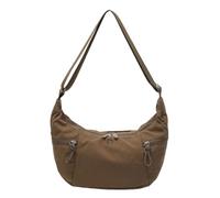 CORIOS Nylon Sac à Bandoulière pour Femme Imperméable Sacs Portés Épaule Occasionnel Sac à Main Multifonctionnel Léger Sac D'épaule Fourre Voyage Achat Fête Travail Sac Cabas Marron