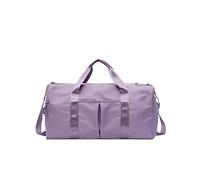 CORIOS Nylon Sac de Voyage Sac de Sport Gym Sac de Fitness Femmes/Hommes Sac Weekend à Bandoulière Sac d'Hôpital avec Compartiment à Chaussures & Poche de Séparation Humide et Sèche Pourpre Clair