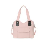 CORIOS Nylon Sacs Portés Épaule pour Femme Imperméable Sac à Main Occasionnel Sac à Bandoulière Léger Sac Cabas Sac Fourre Multifonctionnel Sac D'épaule pour Voyage Travail Achat Fête Rose