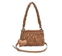 CORIOS Plissé Sac à Main pour Femme PU Cuir Sacs Portés Épaule Étanche Sac Bandoulière Moyen Sac Cabas Sac Hobo Élégant Sac Messager Rétro Sacs Fourre-Tout pour Achats Travail Voyage Kaki