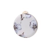 CORIOS Rond Pochette pour Femme Embrayage en Florale Sac de Soiree Sacs à Main D'épaule de Mariée Sacs Fourre-Tout de Chaîne Élégant Sac à Bandoulière pour Ceremonie Mariage Cocktail Fête Beige