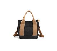 CORIOS Sac à Bandoulière Femme Sac à Main en Toile Petite Capacité Sacs Portés Épaule Occasionnel Sac Hobo Sac Fourre Multifonctionnel Sac Messager pour Fête Voyage Achat Travail Noir