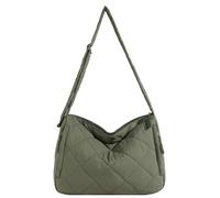 CORIOS Sac à Bandoulière Matelassé pour Femme Sacs Portés Épaule Rembourré Elégant Sac à Main Nylon Sac Messager Grande Sac à Poignée Supérieure Mode Sac Hobo Sacs Cabas Léger Sac Fourre-Tout Vert