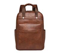 CORIOS Sac a Dos Femme Sac à Dos pour Ordinateur Portable de 15,6 Pouces Imperméable Élégant Léger Sacs D'école Daypacks Grande Cartable Adolescent Daypack pour Travail Voyage Affaires Marron Foncé