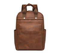 CORIOS Sac a Dos Femme Sac à Dos pour Ordinateur Portable de 15,6 Pouces Imperméable Léger Sacs D'école Daypacks Grande Cartable Adolescent Daypack pour Travail Voyage Affaires Marron Bicolore