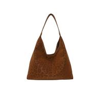 CORIOS Sac à Main avec Imprimé Léopard pour Femme Sacs Portés Épaule en PU Cuir Grande Capacité Sacs Fourre-Tout Modèle Sac Hobo Cabas pour Quotidien Voyage Achats Travail Marron