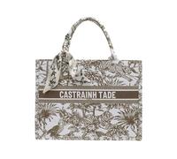 CORIOS Sac à Main avec Motifs Ethniques Imprimés Bohème Sacs Portés Épaule pour Femme Sac de Plage Mode Élégante Sac Ordinateur Portable Sac Porté-Documents Serviette Sacs Fourre-Tout en Toile Café L