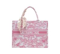 CORIOS Sac à Main avec Motifs Ethniques Imprimés Bohème Sacs Portés Épaule pour Femme Sac de Plage Mode Élégante Sac Ordinateur Portable Sac Porté-Documents Serviette Sacs Fourre-Tout en Toile Rose L