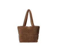 CORIOS Sac à Main en Laine d'agneau pour Femme Sacs Portés Épaule Moelleux en Peluche Grande Capacité Sacs Cabas Sac Hobo Léger Sac à Poignée Supérieure Rétro Sac Fourre Tout pour Achat Travail Café