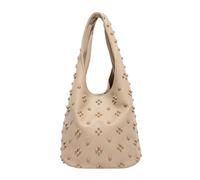 CORIOS Sac à Main en PU Cuir Femme Sacs Portés Épaule avec Garnitures de Rivets Fashion Sac sous-Bras Seau avec Petite Capacité Sacs Fourre-Tout Travail Fête Voyage Achats Hobo Cabas Kaki