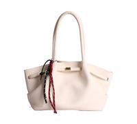 CORIOS Sac à Main en PU Cuir pour Femme Tote Sac Portés Épaule avec Pendentif Cœur Mode Sac Fourre Tout à Grande Capacité Sac Cabas Hobo pour Quotidien et aux Occasions Formelles Beige