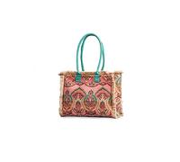 CORIOS Sac à Main en Toile Sac Fourre Bohème Rétro Sacs Portés Épaule Femmes Ethnique Style Sacs Cabas Sac D'épaule avec Glands Grande Sac de Plage Leicht Sac Hobo pour Vacances Plage Multicolore B
