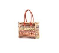 CORIOS Sac à Main en Toile Sac Fourre Bohème Rétro Sacs Portés Épaule Femmes Ethnique Style Sacs Cabas Sac D'épaule avec Glands Grande Sac de Plage Leicht Sac Hobo pour Vacances Plage Multicolore D