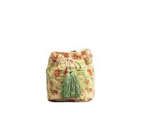 CORIOS Sac à Main Ethnique Bohème en Toile avec Glands - Sac à Bandoulière Fourre Multicolore Rétro Imprimé pour Femmes C