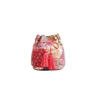 CORIOS Sac à Main Ethnique Bohème en Toile - Sac à Bandoulière Multicolore avec Glands pour Femmes, Style Rétro Imprimé B