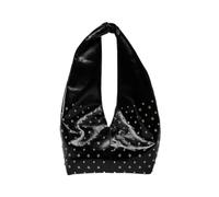CORIOS Sac à Main Femme Sacs Portés Épaule en PU Cuir Sac sous Le Bras avec Design Clous Stylish Sacs Fourre-Tout Cabas Hobo avec Capacité Moyenne pour Travail Fête Voyage Achats Noir