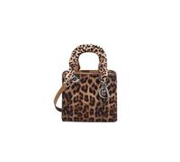 CORIOS Sac à Main Imprimé Léopard pour Femme PU Cuir Sacs Portés Épaule Étanche Sac Bandoulière Mode Sac Messager Élégant Sacs Fourre-Tout Voyage Achats Travail Sac Hobo Sac Cabas Kaki S