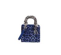 CORIOS Sac à Main Imprimé Léopard pour Femme PU Cuir Sacs Portés Épaule Étanche Sac Bandoulière Mode Sac Messager Élégant Sacs Fourre-Tout Voyage Achats Travail Sac Hobo Sac Cabas Bleu S