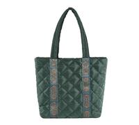 CORIOS Sac à Main Matelassé pour Femme Rembourré Sacs Portés Épaule Nylon Sac Fourre-Tout Imperméable Sac D'épaule Grande Sacs Cabas Sac sous Les Bras Léger Sac à Poignée Supérieure Vert