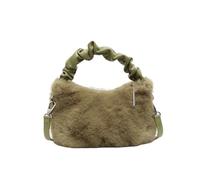 CORIOS Sac à Main Moelleux en Peluche pour Femme Petit Sacs Portés Épaule à Bandoulière Doux Sac Fourre Tout Léger Sac à Poignée Supérieure Messager Elégant Sac Hobo Cabas Vert