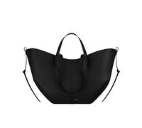 CORIOS Sac à Main pour Femme Sac Seau en Forme de Croissant de Style PU Cuir Sac Portés Épaule Grande Sacs Cabas Hobo Sac Fourre Tout 2pcs pour Travail Achats Voyage Noir L