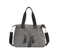 CORIOS Sac à Main pour Femme Sacs Portés Épaule en Toile Occasionnel Sac à Bandoulière Grande Capacité Sac Hobo Sac Fourre Mode Sac Messager Sac D'épaule pour Achat Travail Fête Voyage Gris
