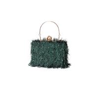 CORIOS Sac de Soirée à Gland pour Femme Sac en Strass à la Main Sacs à D'épaule de Mariée Perles Embrayage Luxe Diamond Pochette Portefeuille Élégant Sacs Fourre-Tout Vert Foncé