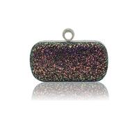 CORIOS Sac de Soirée en Paillettes Femme Élégant Pochette Portefeuille Sacs à Main D'épaule de Mariée Sacs Fourre-Tout de Chaîne Bling Embrayage Sac à Bandoulière pour Ceremonie Fête Cocktail Noir