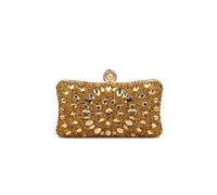 CORIOS Sac de Soirée en Strass Femme Diamond Embrayage Élégant Sacs Fourre-Tout Sacs à Main D'épaule de Mariée Ceremonie Mariage Fête Cocktail Pochette Portefeuille Or