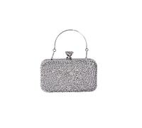 CORIOS Sac de Soirée en Strass pour Femme Diamond Embrayage Sacs à Main D'épaule de Mariée Sacs Fourre-Tout Élégant Pochette Portefeuille pour Mariage Cocktail Fête Ceremonie Argent