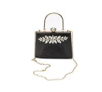 CORIOS Sac de Soirée en Strass pour Femme Paillettes Embrayage Sacs à Main D'épaule de Mariée Diamond Pochette Portefeuille Élégant Mariage Cocktail Fête Ceremonie Sacs Fourre-Tout Noir