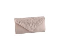 CORIOS Sac de Soirée Femme Enveloppe Pochette Sacs à Main D'épaule de Mariée Embrayage en Strass Élégant Sac à Bandoulière Sacs Fourre-Tout de Chaîne pour Fête Banquet Mariage Party Abricot
