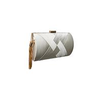 CORIOS Sac de Soirée Femme Frangé Embrayage Sacs à Main D'épaule de Mariée Élégant Sacs Fourre-Tout Ceremonie Mariage Fête Cocktail Pochette Portefeuille Argent