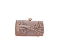 CORIOS Sac de Soirée Femme Paillettes Embrayage Sacs D'épaule de Mariée Sac en Strass à la Main Sacs Fourre-Tout de Chaîne Diamond Pochette Portefeuille pour Ceremonie Mariage Cocktail Fête Rose