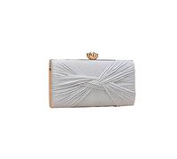 CORIOS Sac de Soirée Femme Paillettes Embrayage Sacs D'épaule de Mariée Sac en Strass à la Main Sacs Fourre-Tout de Chaîne Diamond Pochette Portefeuille pour Ceremonie Mariage Cocktail Fête Argent