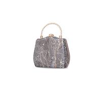 CORIOS Sac de Soiree Femme Pochette en Marbré Sacs à Main D'épaule de Mariée Sacs Fourre-Tout de Chaîne Élégant Sac à Bandoulière Embrayage pour Ceremonie Mariage Cocktail Fête Noir