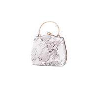 CORIOS Sac de Soiree Femme Pochette en Marbré Sacs à Main D'épaule de Mariée Sacs Fourre-Tout de Chaîne Élégant Sac à Bandoulière Embrayage pour Ceremonie Mariage Cocktail Fête Gris