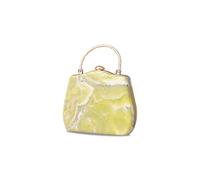 CORIOS Sac de Soiree Femme Pochette en Marbré Sacs à Main D'épaule de Mariée Sacs Fourre-Tout de Chaîne Élégant Sac à Bandoulière Embrayage pour Ceremonie Mariage Cocktail Fête Vert Clair