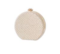 CORIOS Sac de Soirée Femme Rond Pochette Sac à Main Cuir PU Embrayage Sacs Fourre-Tout Sac de Mariage Sacs D'épaule de Mariée Sac Bandoulière pour Fête Banquet Mariage Bal Jaune