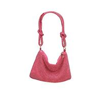 CORIOS Sac de Soirée Femme Sac en Strass à la Main Diamond Embrayage Sacs à Main D'épaule de Mariée Sacs Fourre-Tout Bling Pochettes Sac À Bandoulière pour Fête Banquet Mariage Rose