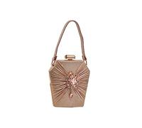 CORIOS Sac de Soirée Femme Sac en Strass à la Main Diamond Embrayage Sacs Fourre-Tout Sacs D'épaule de Mariée Élégant Pochette Portefeuille pour Ceremonie Mariage Cocktail Fête Rose