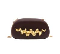 CORIOS Sac de Soirée pour Femme Embrayage en Acrylique Sacs à Main D'épaule de Mariée Poignée en Métal Pochette Portefeuille Élégant Cocktail Mariage Fête Sacs Fourre-Tout Café