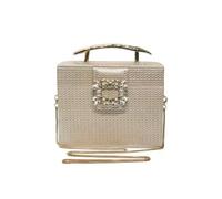 CORIOS Sac de Soirée pour Femme Embrayage en Paillettes Sac en Strass à la Main Élégant Diamond Pochette Portefeuille à Bandoulière Fourre-Tout de Chaîne D'épaule de Mariée Or