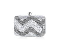 CORIOS Sac de Soirée pour Femme Embrayage en Paillettes Sacs à Main D'épaule de Mariée Vintage Pochette Portefeuille Sacs Fourre-Tout de Chaîne Élégant Sac à Bandoulière pour Cocktail Fête Argent