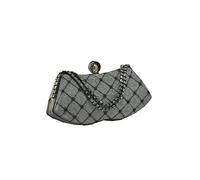 CORIOS Sac de Soirée pour Femme Embrayage en Strass Élégant Sacs à Main D'épaule de Mariée Diamond Sacs Fourre-Tout Mariage Ceremonie Cocktail Fête Pochette Portefeuille Gris