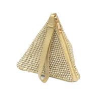 CORIOS Sac de Soirée pour Femme Sac en Strass à la Main Diamond Embrayage Sacs D'épaule de Mariée Élégant Pochette Portefeuille Formel Ceremonie Mariage Cocktail Fête Sacs Fourre-Tout Or