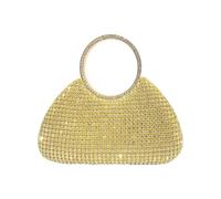 CORIOS Sac de Soirée pour Femme Sac en Strass à la Main Diamond Embrayage Sacs D'épaule de Mariée Élégant Pochette Portefeuille Formel Sacs Fourre-Tout pour Cocktail Fête Mariage Ceremonie Or