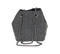 CORIOS Sac de Soirée pour Femme Sac en Strass à la Main Sac Seau Diamond Embrayage Pochettes Sacs à Main D'épaule de Mariée Sac À Bandoulière Sacs Fourre-Tout pour Fête Mariage Banquet Noir