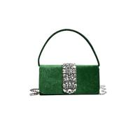 CORIOS Sac de Soirée pour Femme Strass Embrayage Sacs à Main D'épaule de Mariée Élégant Sacs Fourre-Tout Diamond Pochette Portefeuille pour Cocktail Ceremonie Mariage Fête Vert